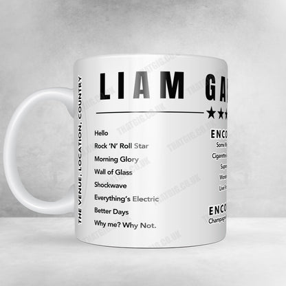 Liam Gallagher Setlist Mug - Schlossplatz, Stuttgart - September 15th, 2021
