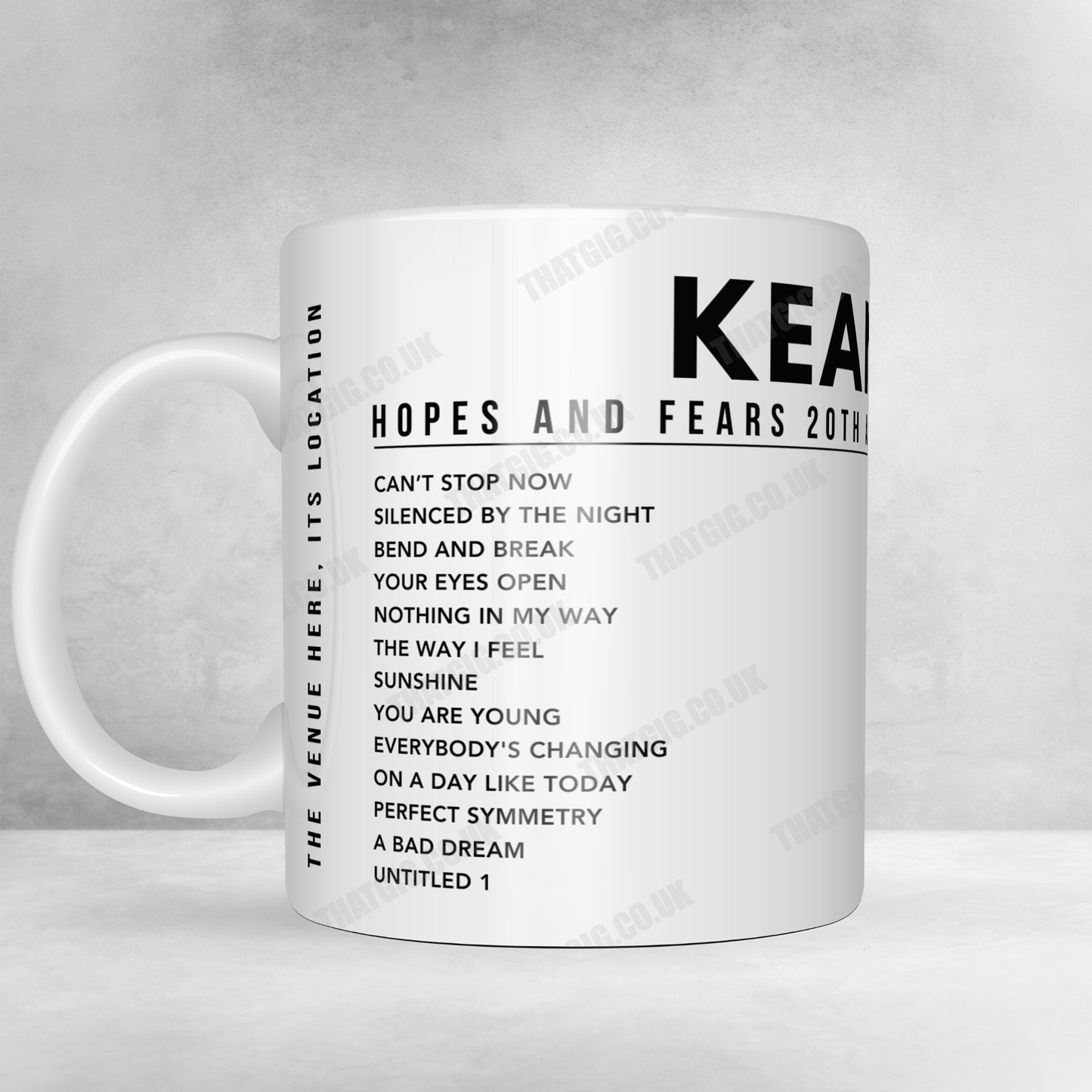 Keane Setlist Poster - Co-op Live, Manchester - October 19th, 2024