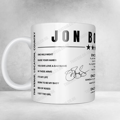 Bon Jovi Setlist Poster - American Airlines Center, Dallas, USA - April 28th, 2022
