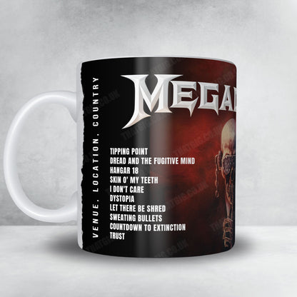 Megadeth Setlist Poster - AO Arena, Manchester - October 24th, 2025