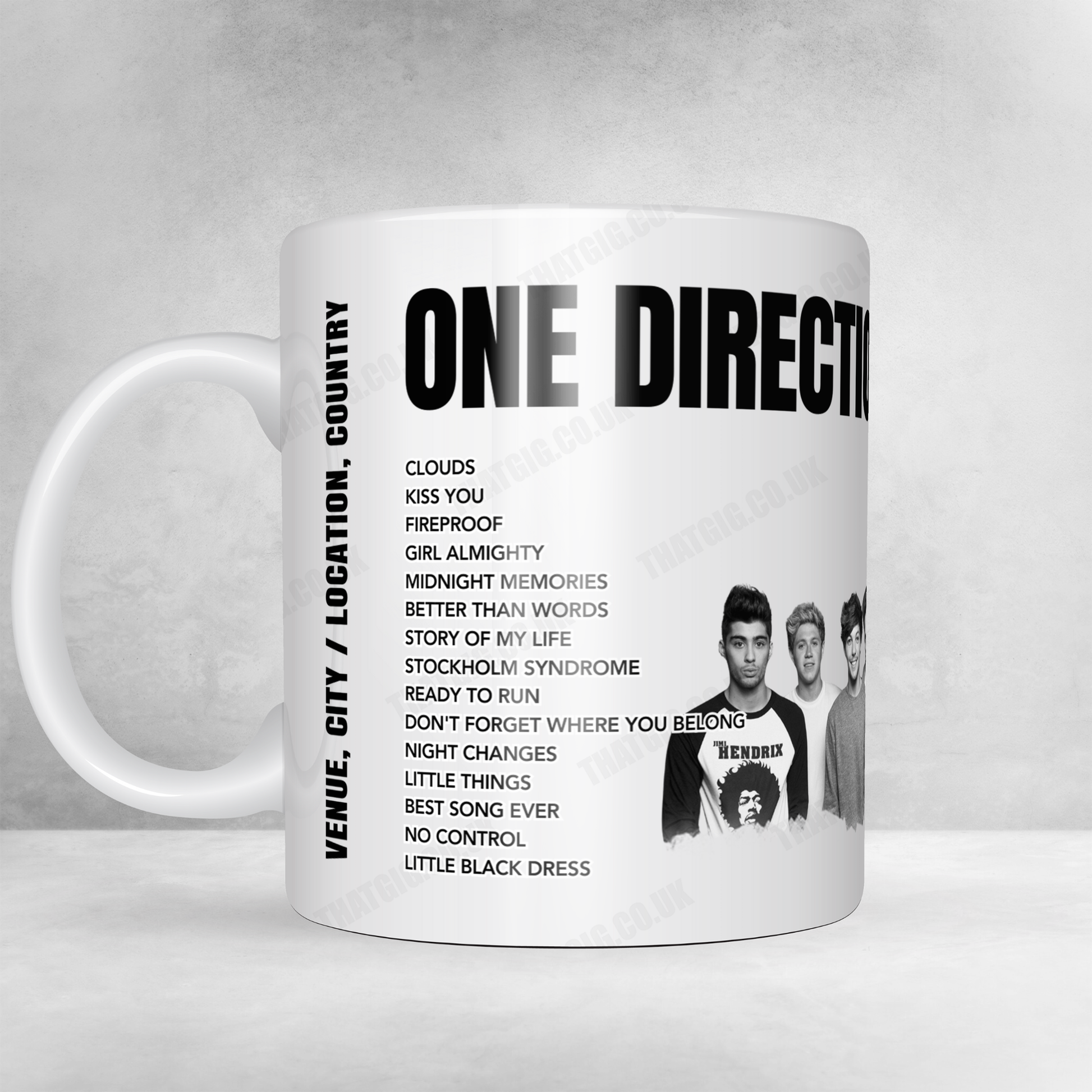 One Direction Setlist Poster - Barclaycard Arena, Birmingham, England - October 11th, 2015