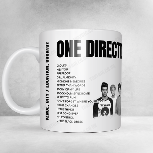 One Direction Setlist Poster - Barclaycard Arena, Birmingham, England - October 11th, 2015