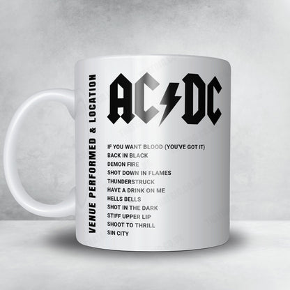 AC/DC Setlist Poster - BC Place Stadium, Vancouver - April 22nd, 2025