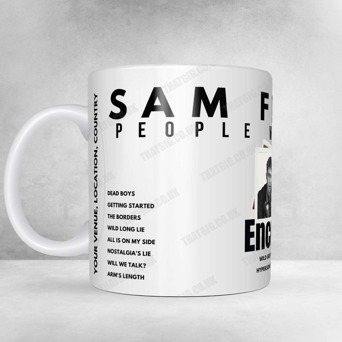 Sam Fender Setlist Poster - Co-op Live, Manchester - December 7th, 2024