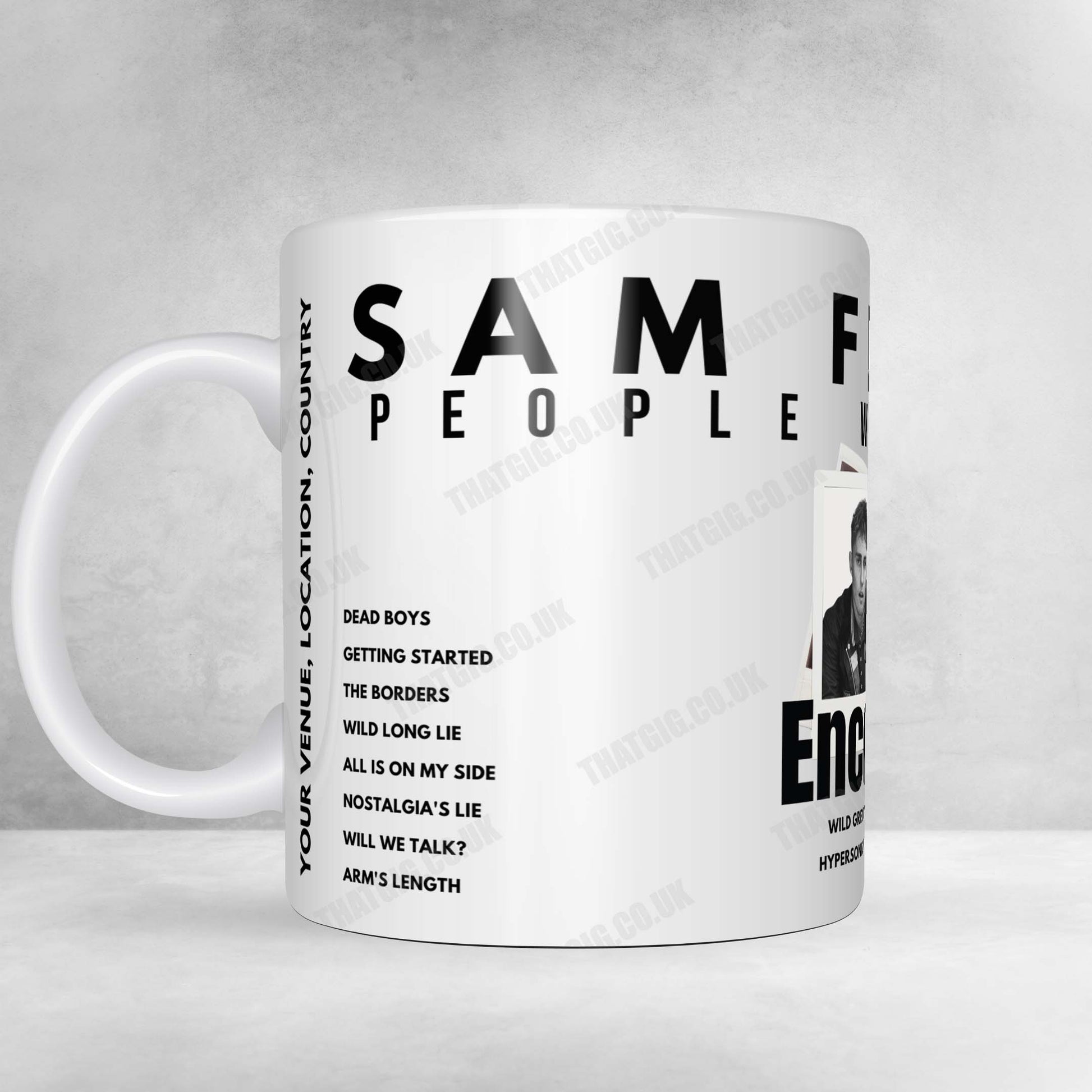 Sam Fender Setlist Poster - Co-op Live, Manchester - December 7th, 2024