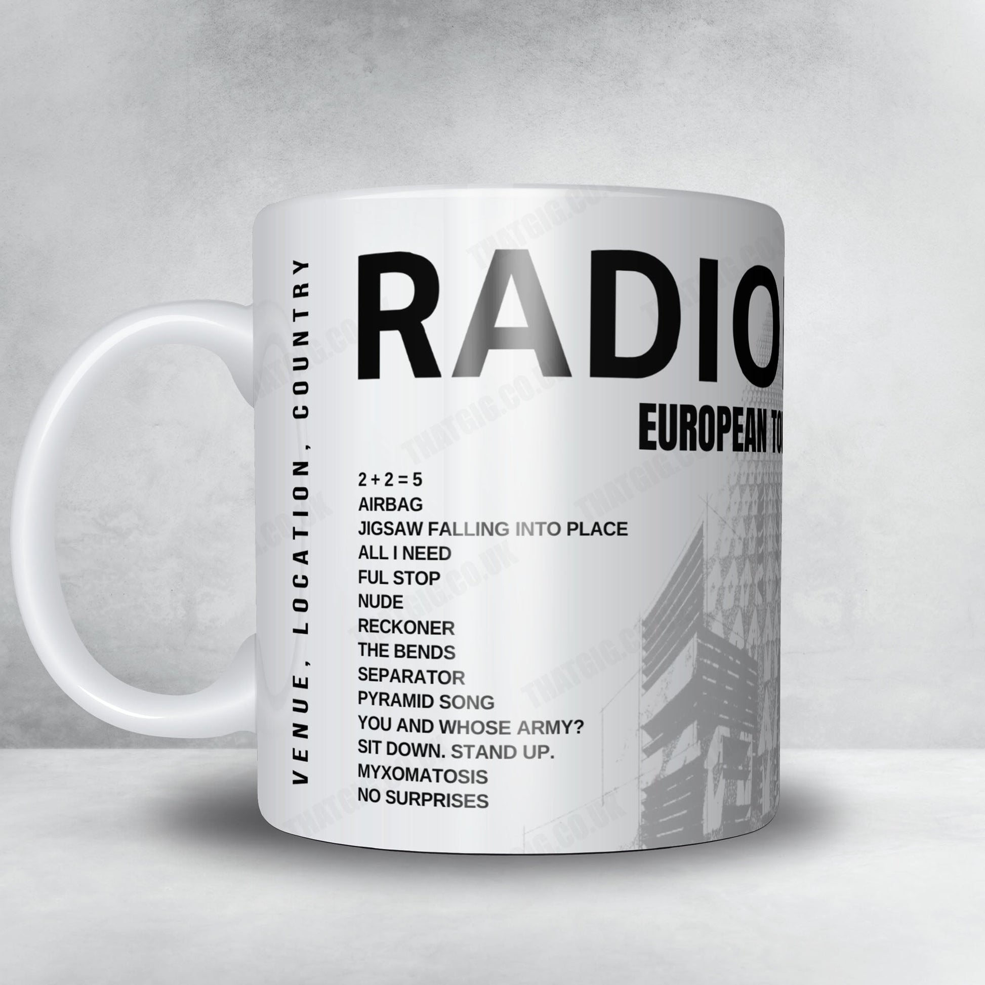 Radiohead Setlist Poster - Uber Arena, Berlin - December 11th, 2025