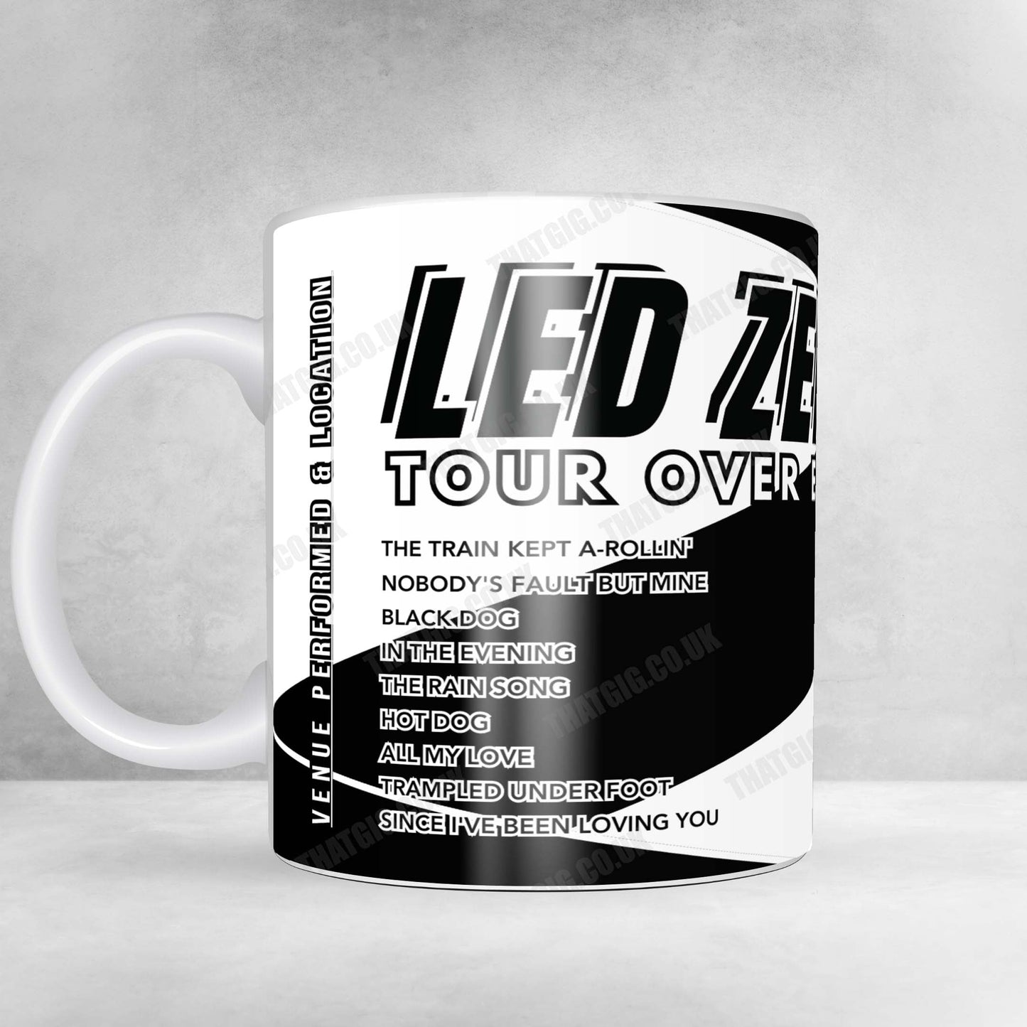 Led Zeppelin Setlist Mug - The O2 Arena, London - December 10th, 2007