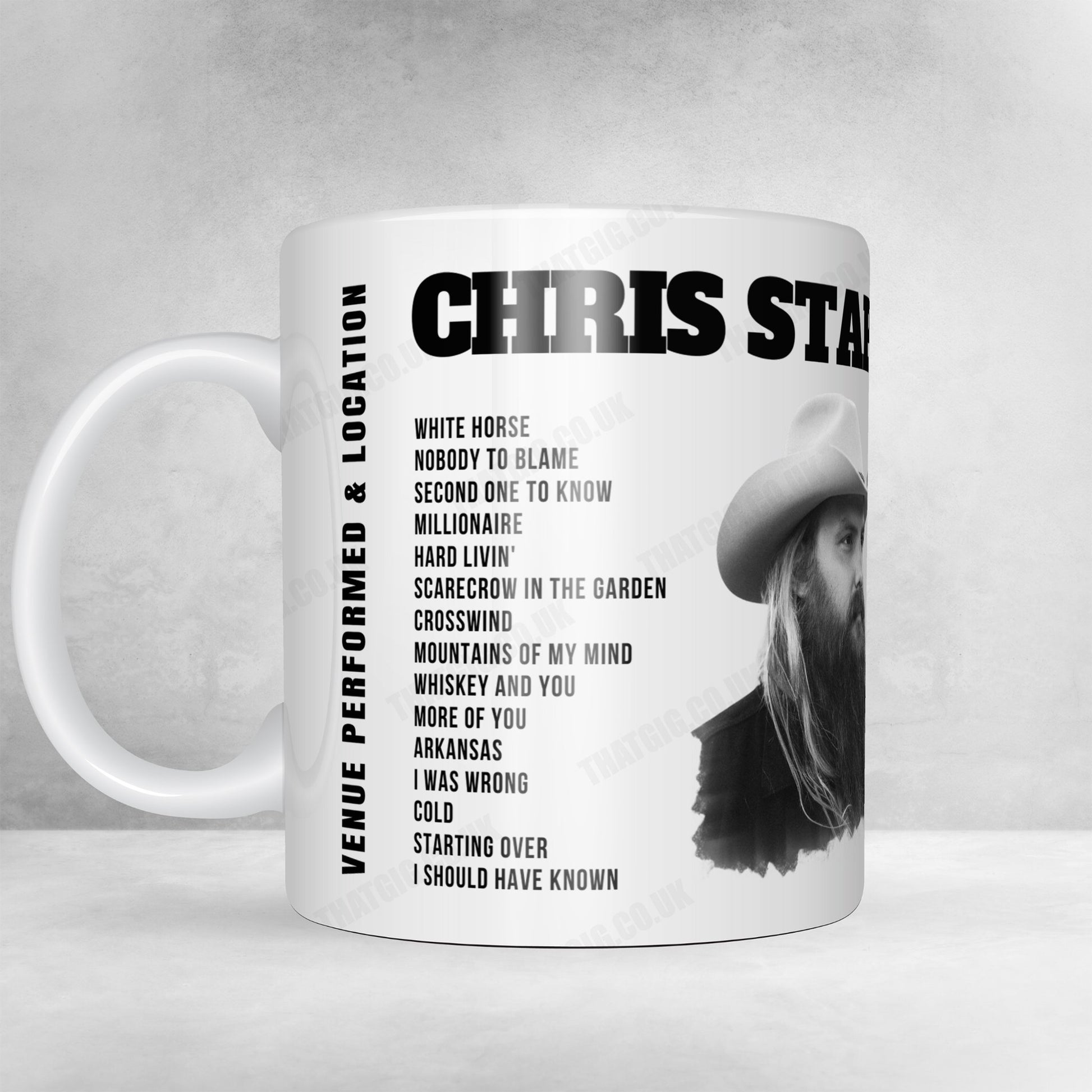 Chris Stapleton Setlist Mug - Soldier Field, Chicago - July 20th, 2024