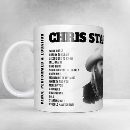 Chris Stapleton Setlist Mug - Soldier Field, Chicago - July 20th, 2024