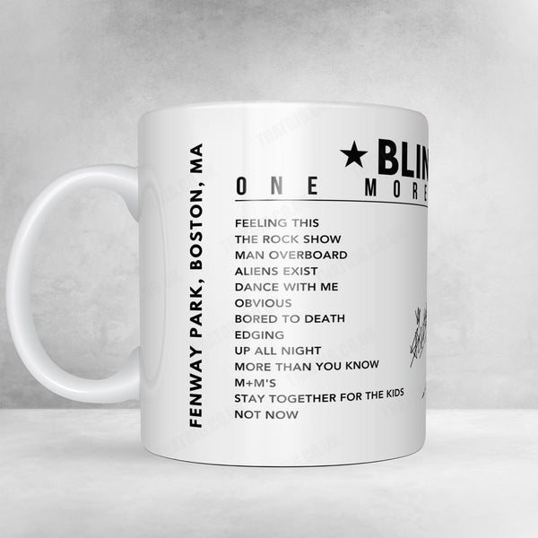 Blink-182 Setlist Mug - Fenway Park, Boston, New York - July 23rd 2024