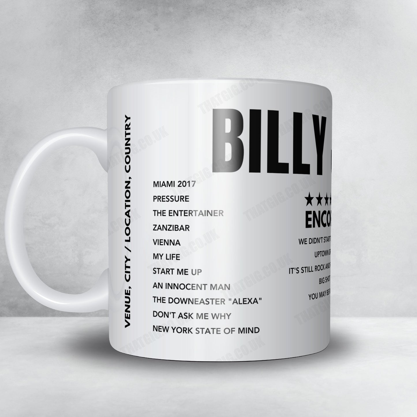 Billy Joel Setlist Mug - Minute Maid Park - September 23rd, 2022