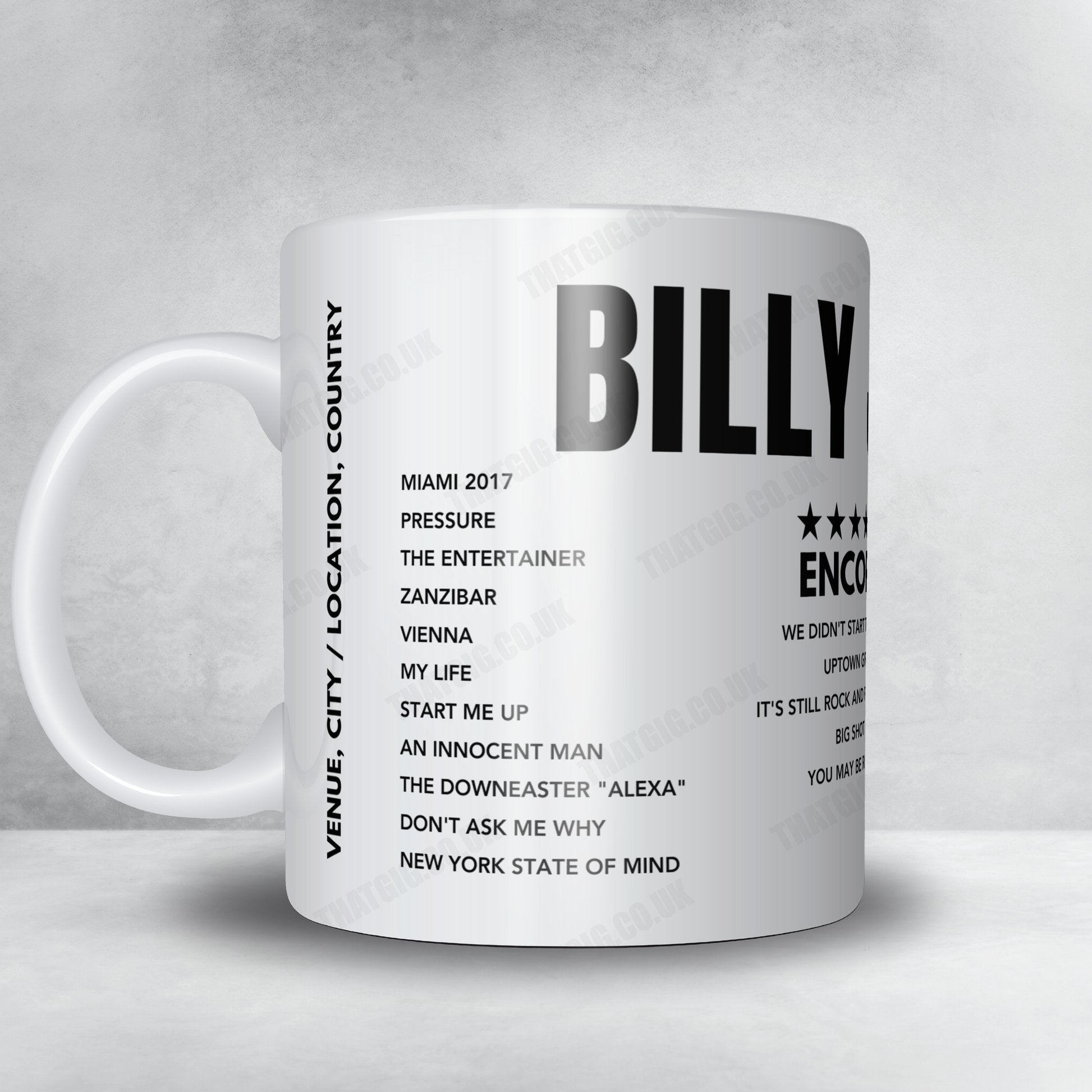 Billy Joel Setlist Mug - Minute Maid Park - September 23rd, 2022