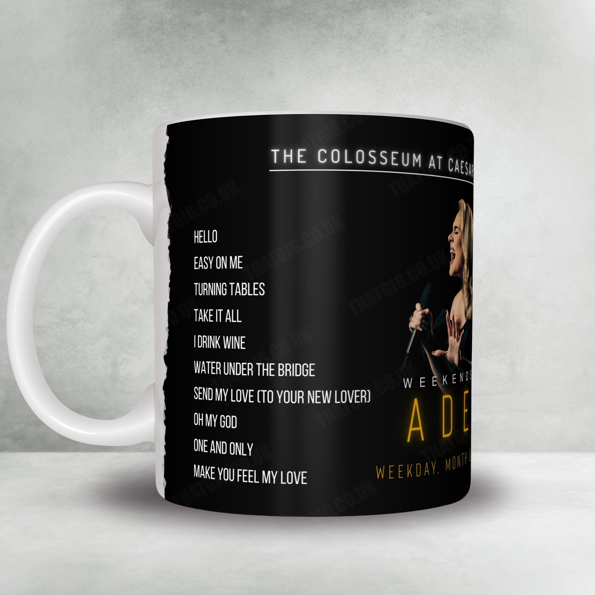 Adele Setlist Poster - The Colosseum at Caesars Palace, Las Vegas - July 1st, 2023