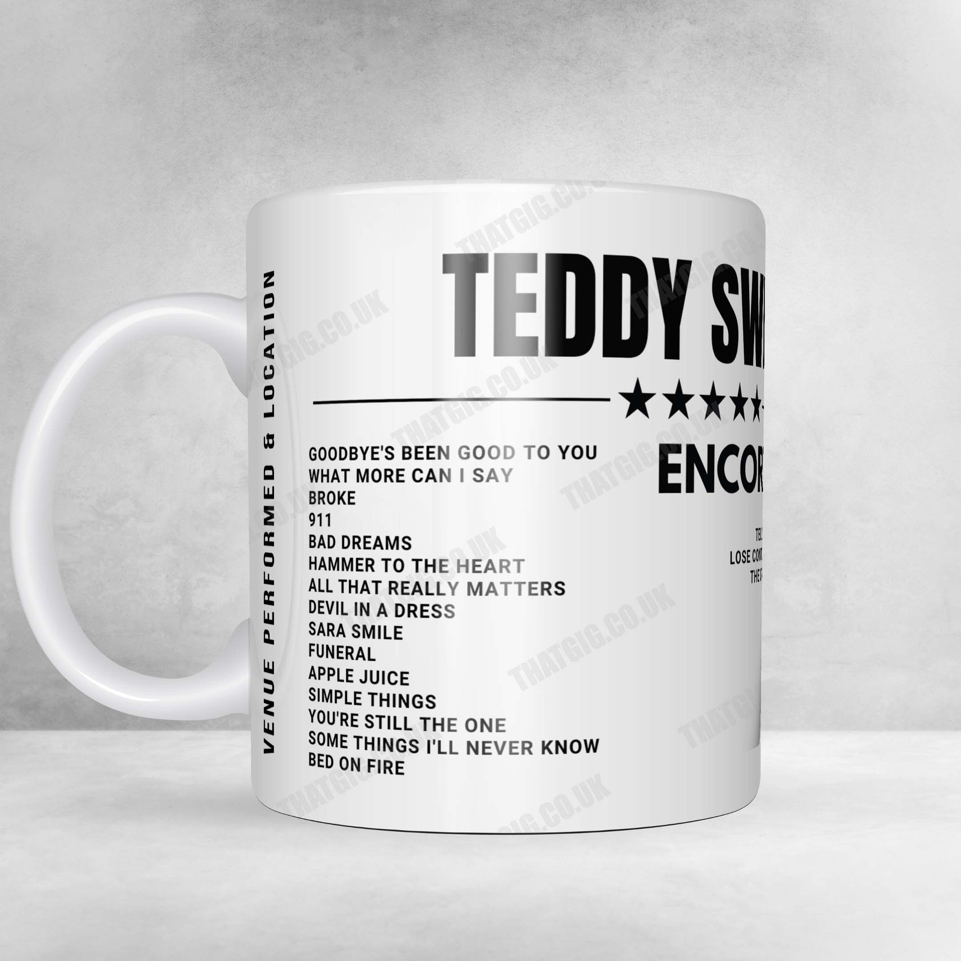 Teddy Swims Setlist Poster - Stradbally Hall, Stradbally, Ireland - August 18th, 2024