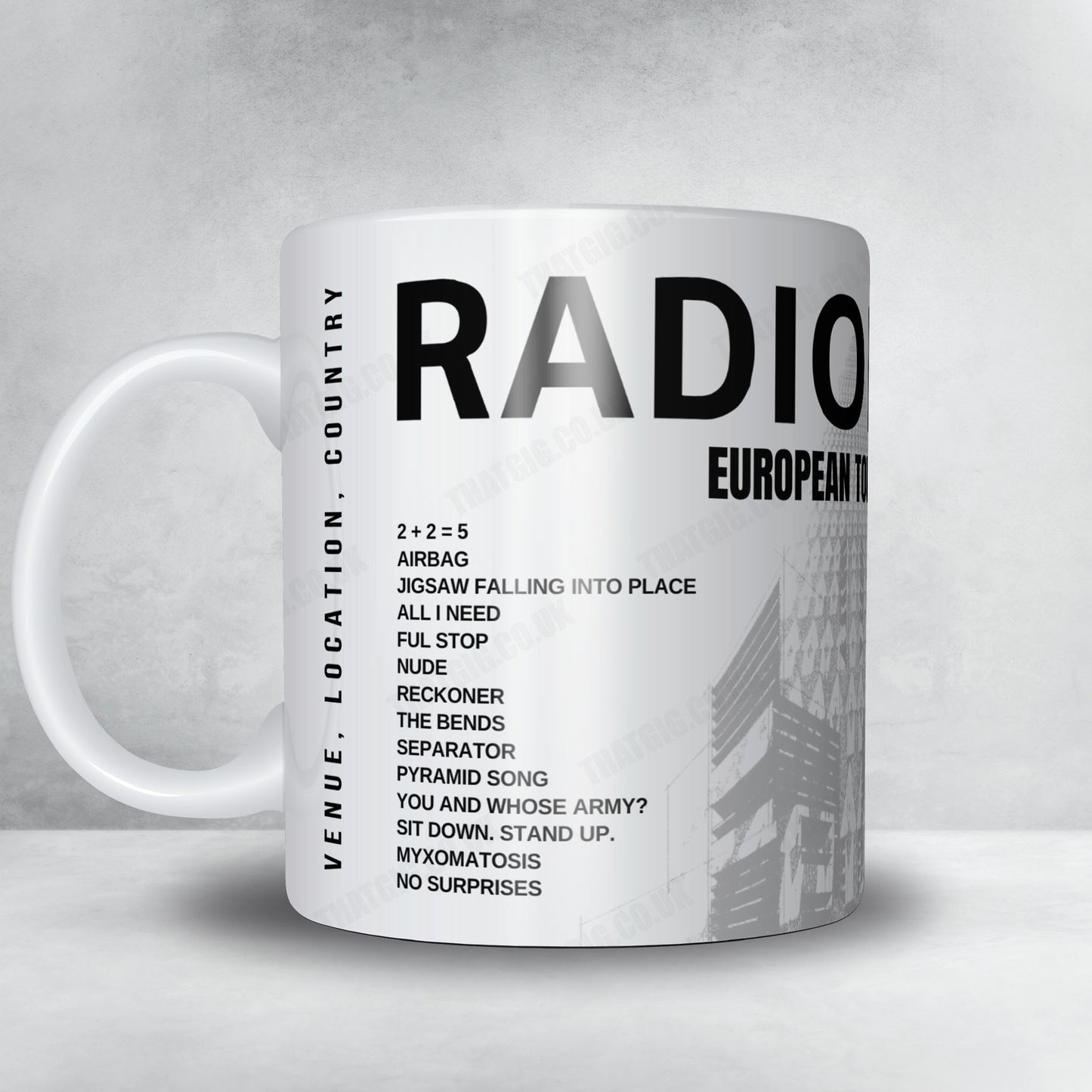 Radiohead Setlist Poster - Royal Arena, Copenhagen - December 16th, 2025