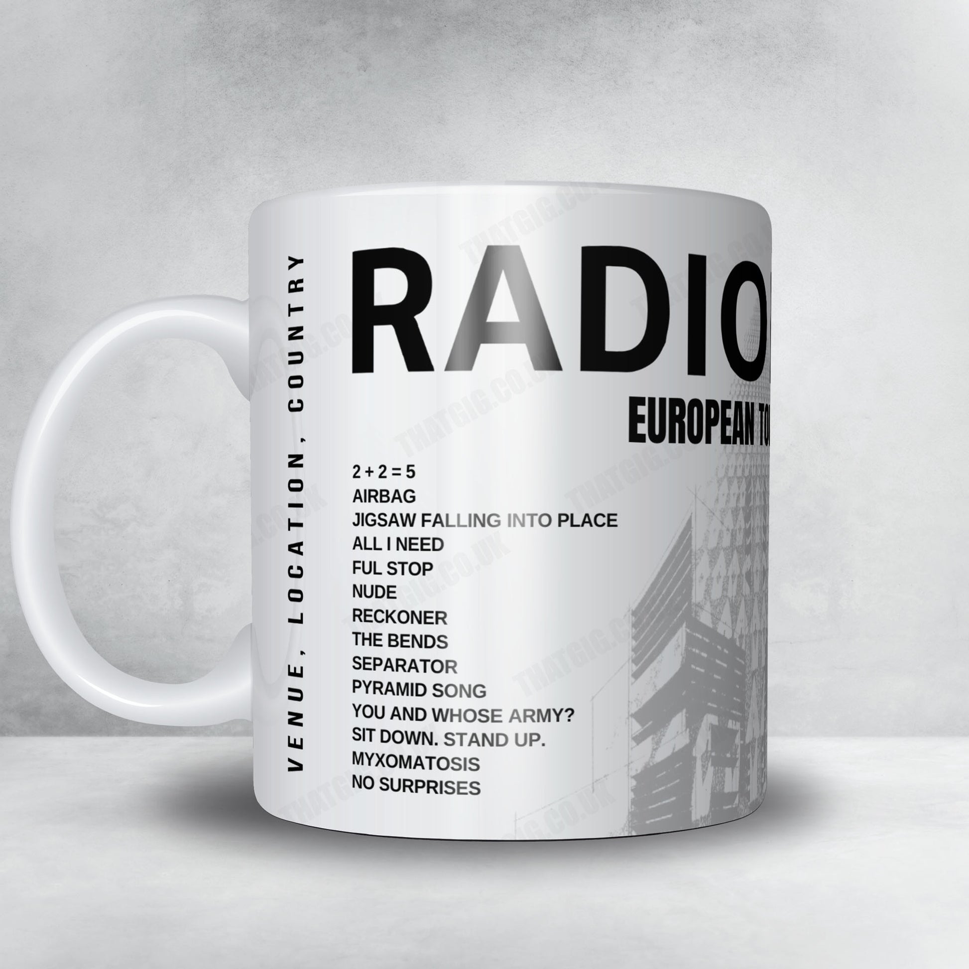 Radiohead Setlist Poster - Royal Arena, Copenhagen - December 16th, 2025