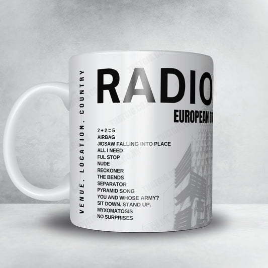 Radiohead Setlist Poster - Royal Arena, Copenhagen - December 16th, 2025