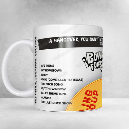 Bowling for Soup Setlist Mug - Brighton Centre, Brighton - February 14th, 2025