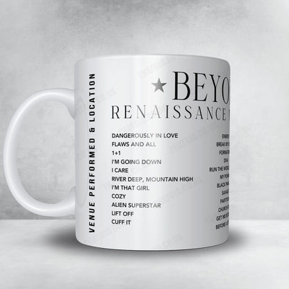 Beyoncé Setlist Poster - NRG Stadium, Houston - September 23rd, 2023