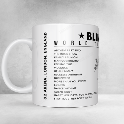 Blink-182 Setlist Mug - The O2 Arena, London - October 12th, 2023