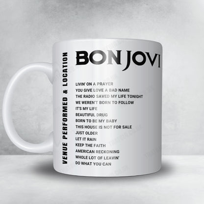 Bon Jovi Setlist Poster - Toyota Center, Houston - April 26th, 2022