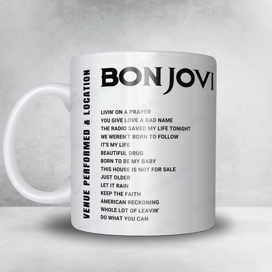 Bon Jovi Setlist Poster - Toyota Center, Houston - April 26th, 2022