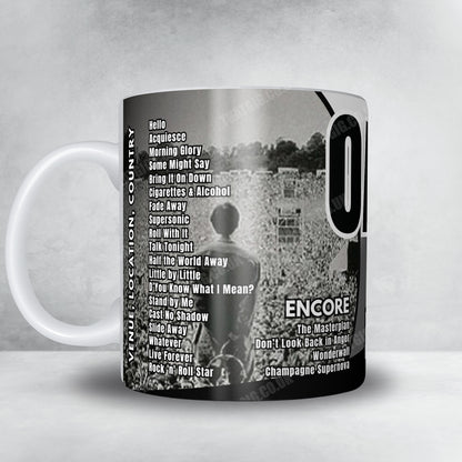 Oasis Setlist Mug - Principality Stadium, Cardiff - July 5th, 2025