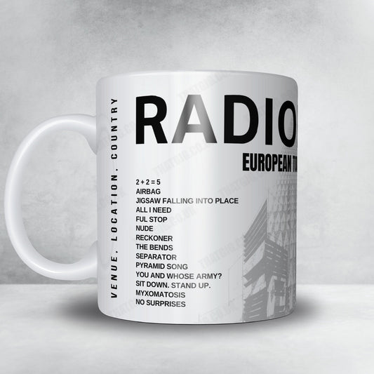 Radiohead Setlist Mug - The O2 Arena, London - November 24th, 2025