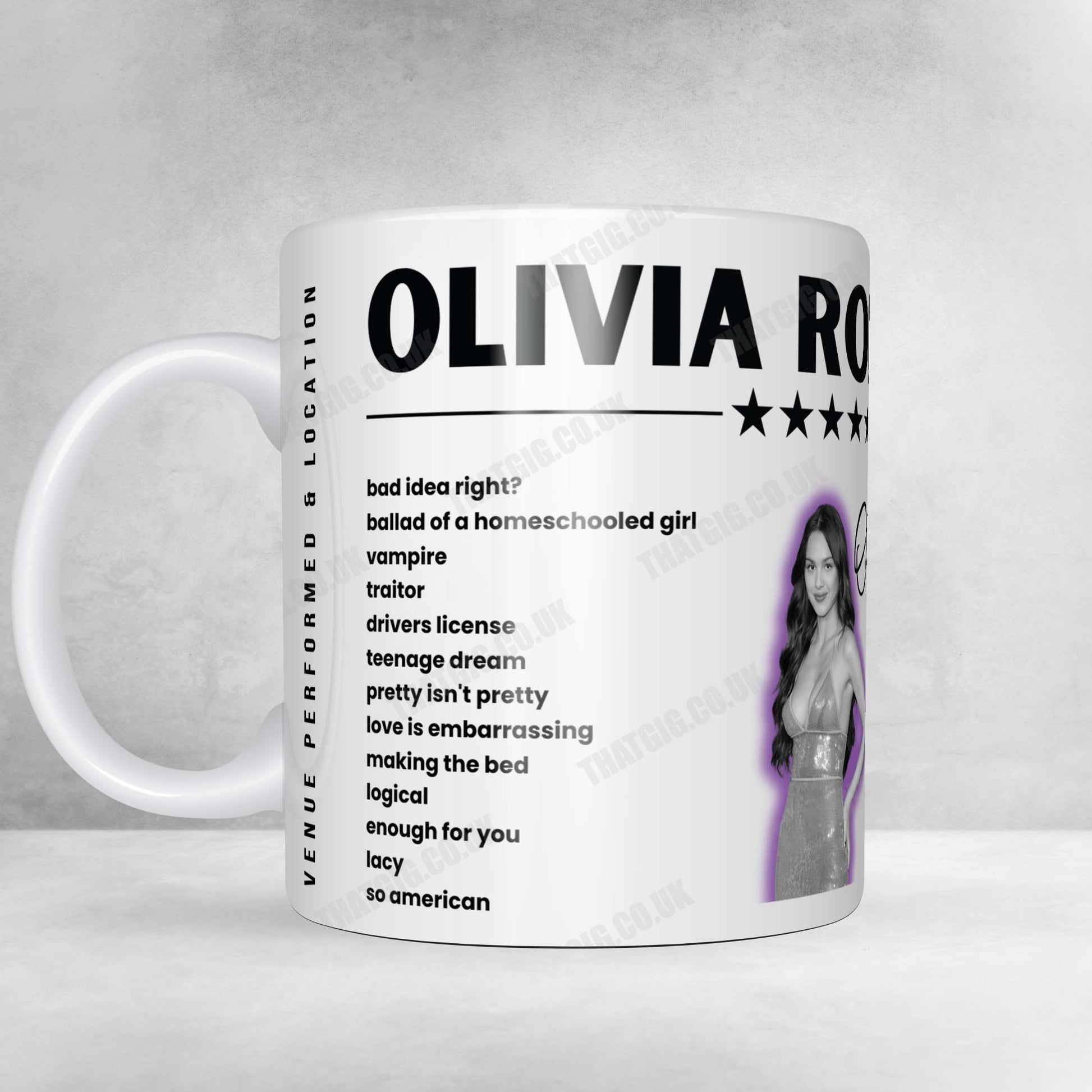Olivia Rodrigo Setlist Poster - The O2 Arena, London - May 18th, 2024