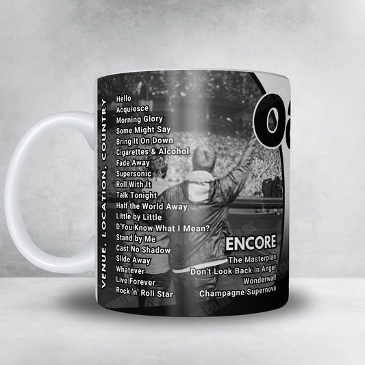 Oasis Setlist Mug - Estadio River Plate, Buenos Aires - November 15th, 2025