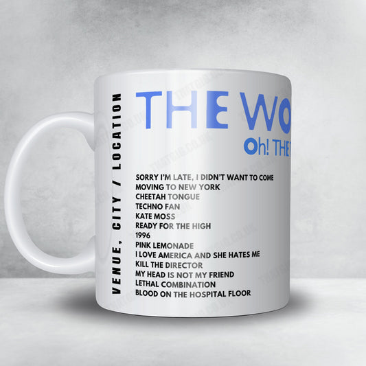 The Wombats Setlist Mug - Paradiso Grote Zaal, Amsterdam - March 31st, 2025