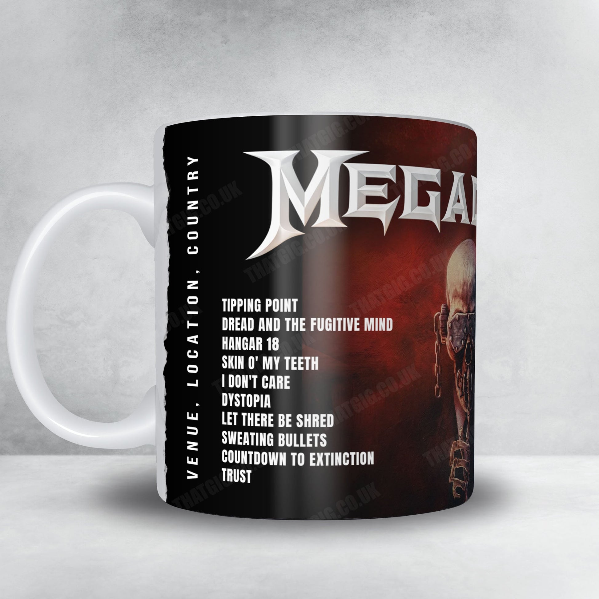 Megadeth Setlist Poster - 3Arena, Dublin - October 22nd, 2025