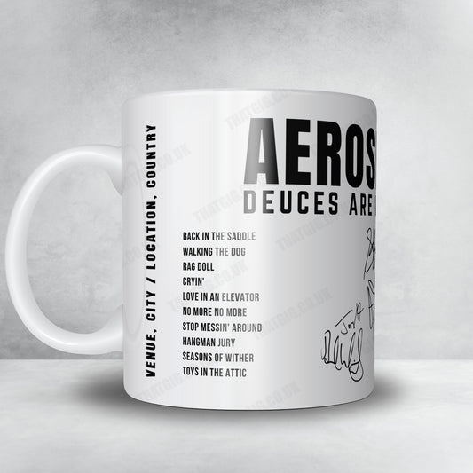 Aerosmith Setlist Mug - MassMutual Center, Springfield - August 29th, 2019