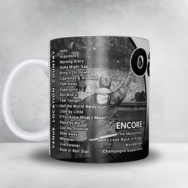 Oasis Setlist Mug - Wembley Stadium, London - September 27th, 2025