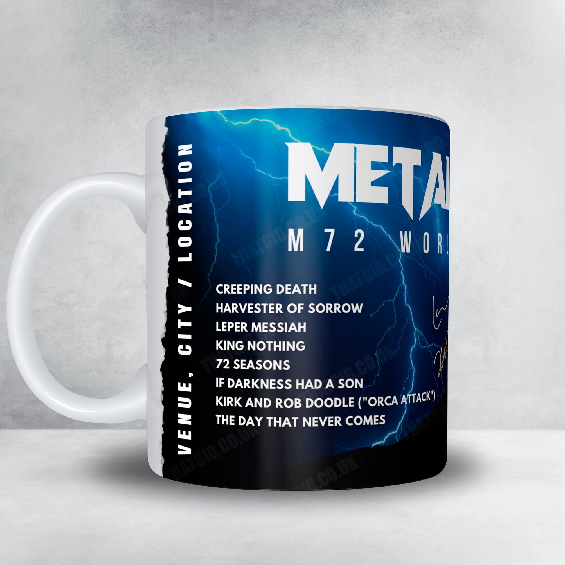 Metallica Setlist Poster - Nissan Stadium, Nashville - May 1st, 2025