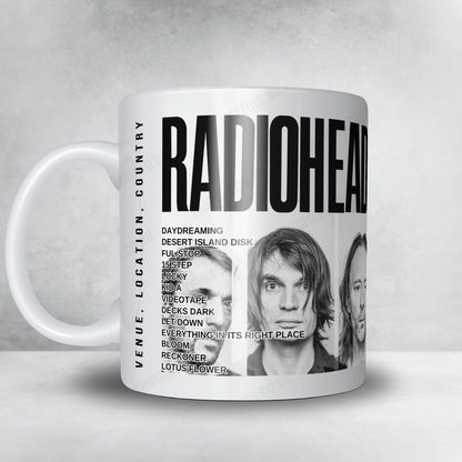 Radiohead Setlist Mug - Park HaYarkon, Tel Aviv - July 19th, 2017