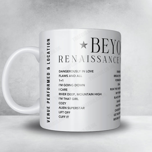 Beyoncé Setlist Mug - Caesars Superdome, New Orleans - September 27th, 2023