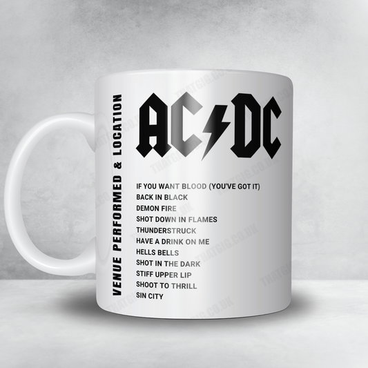 AC/DC Setlist Mug - Estadio La Cartuja de Sevilla, Seville - May 29th, 2024