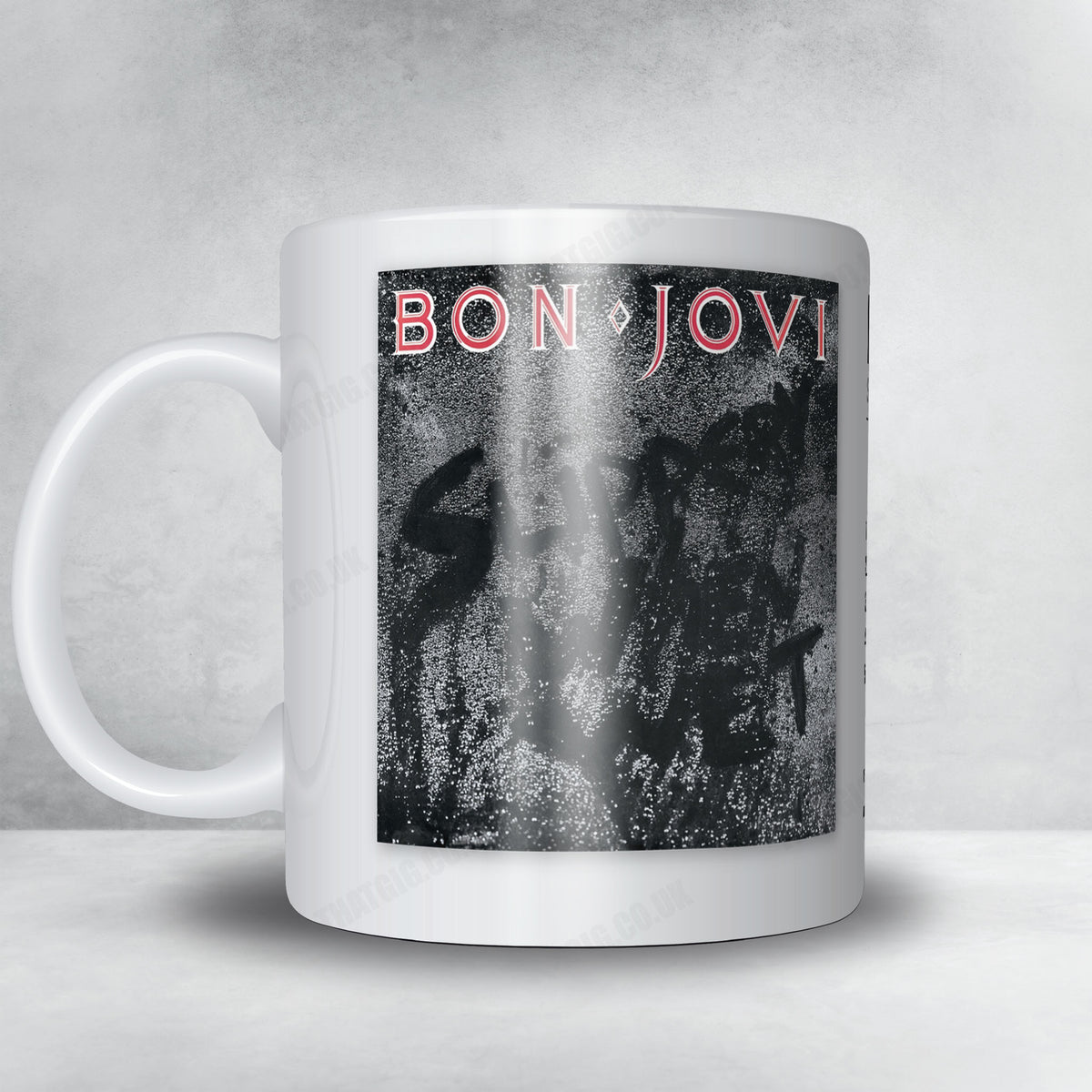 Bon Jovi "Slippery When Wet" Album Mug - Minimal