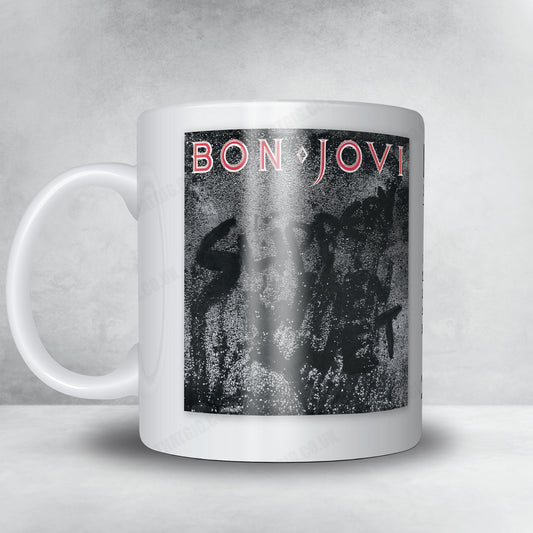 Bon Jovi "Slippery When Wet" Album Mug - Minimal