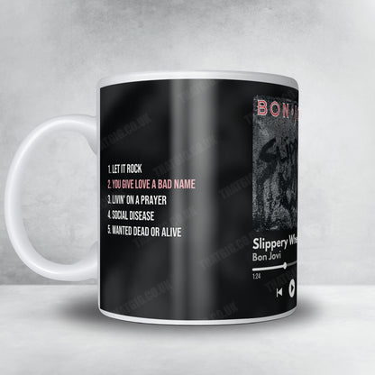Bon Jovi "Slippery When Wet" Album Mug - Now Playing