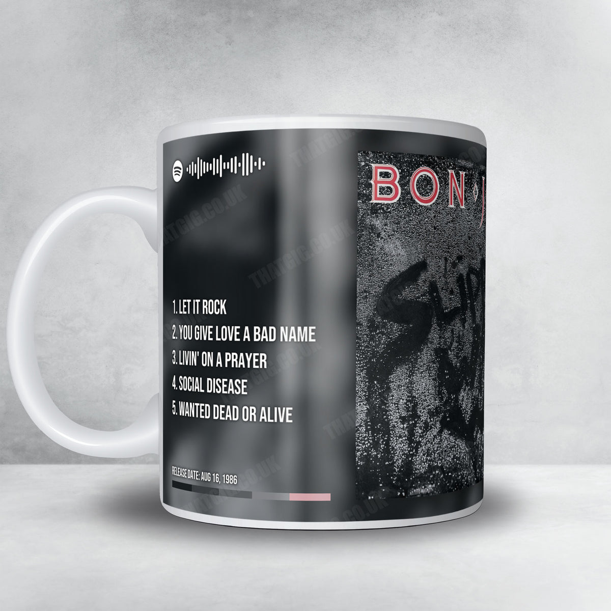 Bon Jovi "Slippery When Wet" Album Mug - Full Colour