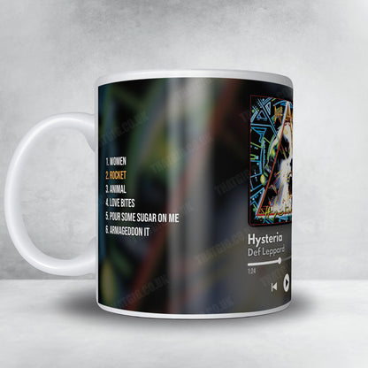 Def Leppard "Hysteria" Album Mug - Now Playing