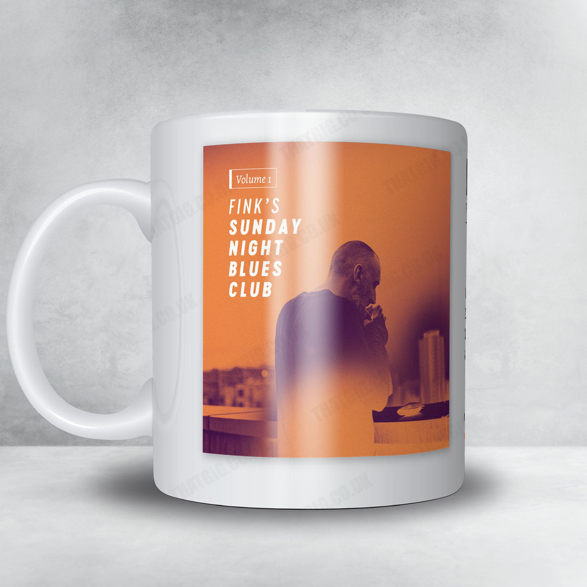 Fink "Fink's Sunday Night Blues Club, Vol. 1" Album Mug - Minimal