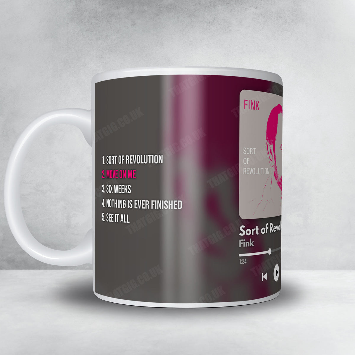 Fink "Sort of Revolution" Album Mug - Now Playing