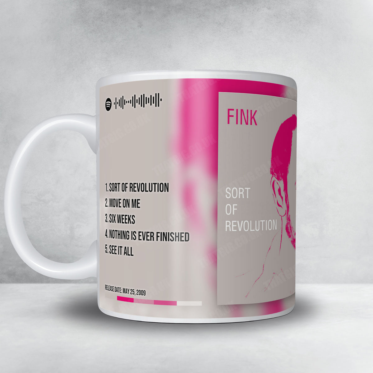 Fink "Sort of Revolution" Album Mug - Full Colour
