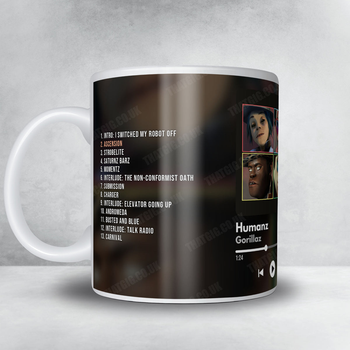 Gorillaz "Humanz" Album Mug - Now Playing