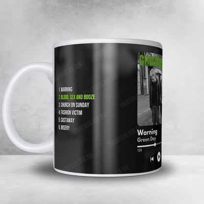 Green Day "Warning" Album Mug - Now Playing