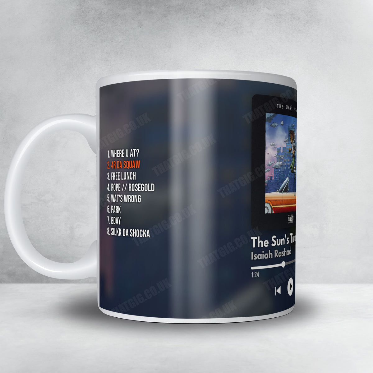 Isaiah Rashad "The Sun's Tirade" Album Mug - Now Playing