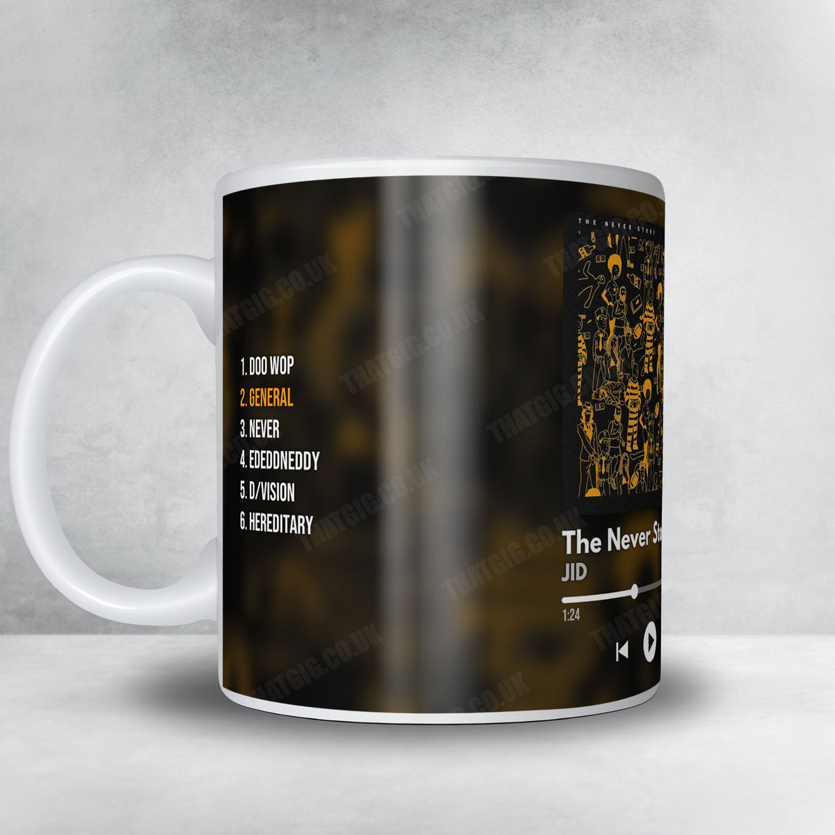 JID "The Never Story" Album Mug - Now Playing